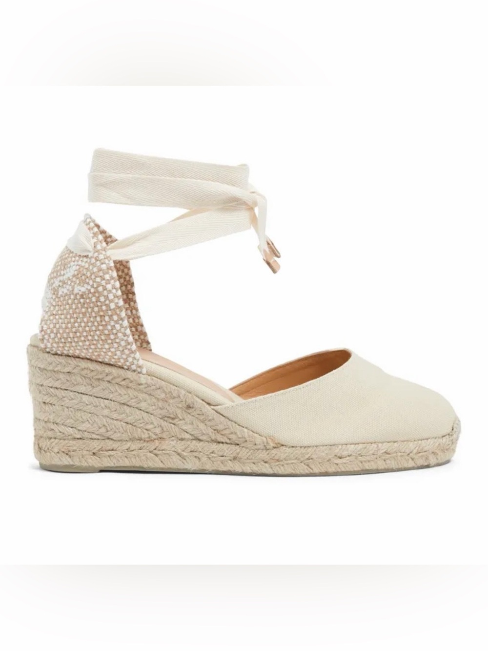 Carina Espadrille Wedge Ankle-Tie Sandal